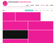 Tablet Screenshot of chevaliercorp.com.au